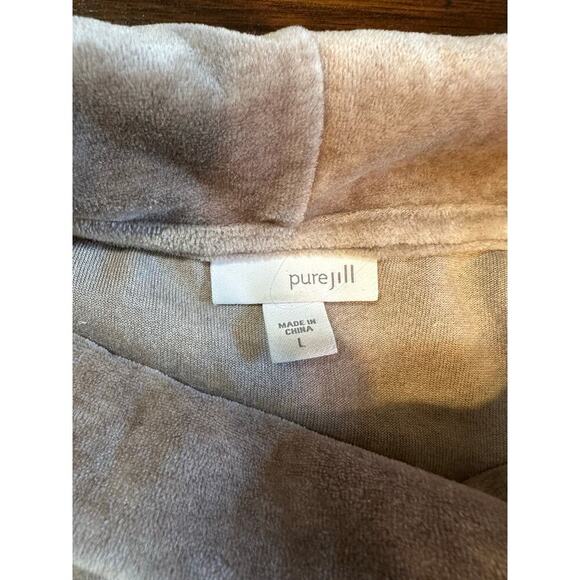 Pure Jill Pima Cotton Burnout Cowl Neck Top Women Large Cottage Transitional - Picture 11 of 11